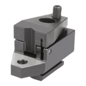 Side clamps with support, Form B, with prism jaw