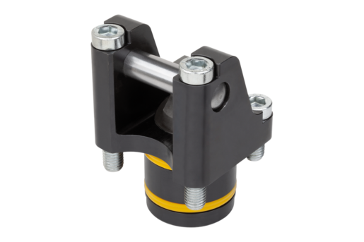 Rotary lever clamps, hydraulic with spring return, Form A double-acting