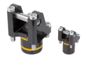 Rotary lever clamps, hydraulic double / single-acting with spring return