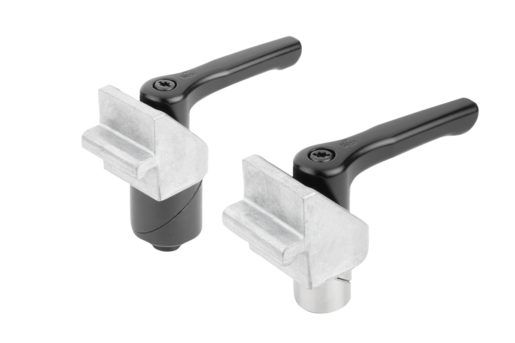Clamping pin steel or stainless steel with clamping angle