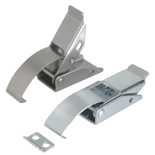 Latches with spring clip