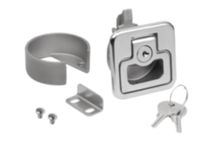 Snap locks stainless steel with grip, fold-down Style A