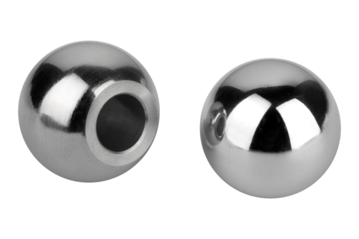 Ball Knobs, stainless steel or aluminum, DIN 319, Style K, metric