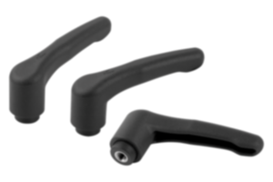 Adjustable handles, plastic, metal detectable with female thread