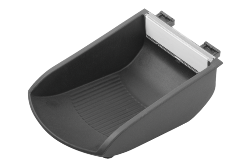 Clip-in shell bins, plastic,
for profile slots type I and type B and mounting profiles