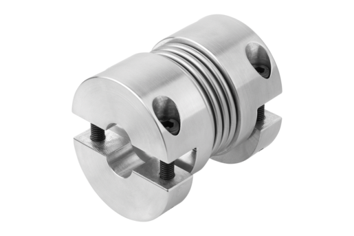 Metal bellows couplings 
with removeable clamp hubs