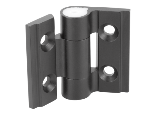 Hinge aluminium, with adjustable friction