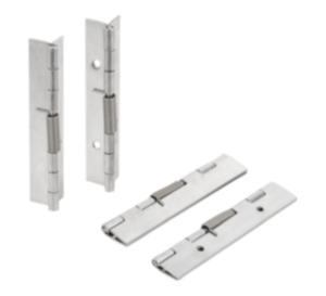 Spring hinges, steel, stainless steel or aluminium 120 mm