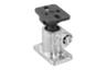 Tube clamps base, aluminium with ball joint, style A