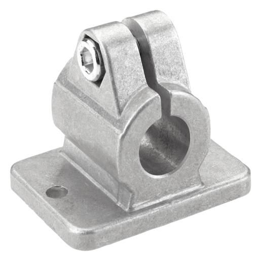 Tube clamps flange aluminium, metric