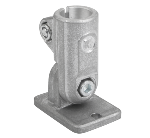 Tube clamps swivel base aluminium, metric