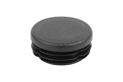Tube end plugs, plastic for round and square tubes, Form A, round