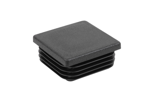 Tube end plugs, plastic for round and square tubes, Form B, square
