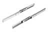 Steel telescopic slides for side mounting, full extension, load capacity up to 68 kg