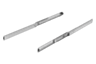 Carriles telescópicos de acero inoxidable para montaje lateral, con extensión completa, capacidad de carga hasta 80 kg