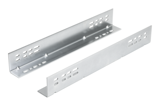 Mounting bracket, steel, for telescopic slides