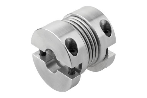 Metal bellows couplings, short type 
with removeable clamp hubs