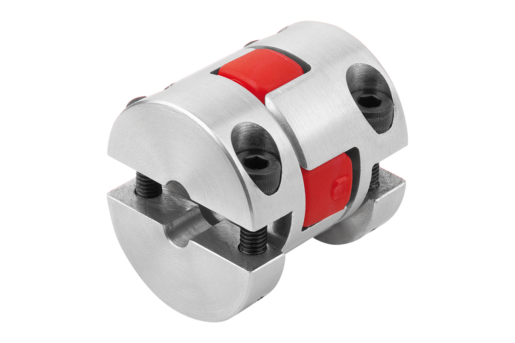 Elastomer dog couplings 
with removable clamp hubs