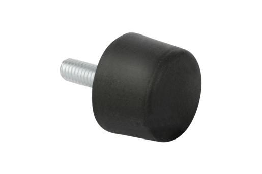 Rubber impact buffers, conical