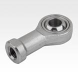Rod ends with plain bearing, female thread, stainless steel, DIN ISO 12240-1
maintenance-free