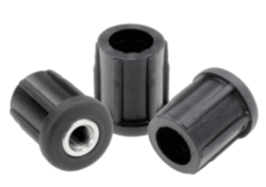 Tube inserts round with tapped bushing