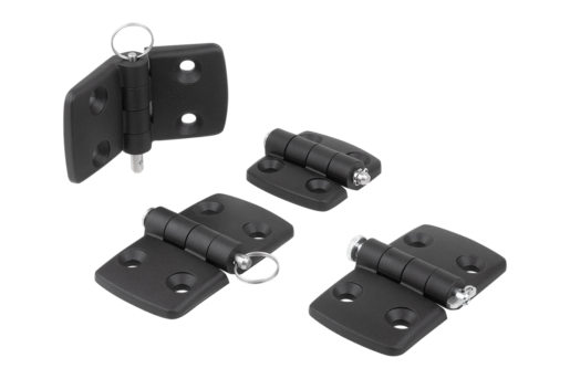 Hinges plastic, separable, dismountable