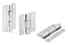 Hinges, stainless steel with preset friction