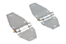 Charnière de fixation en acier ou en inox, forme A, bras long