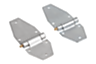 Strap hinges, steel or stainless steel, Form A, long leaf