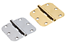 Charnière de fixation en acier ou en inox, forme E, rectangulaire