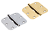 Strap hinges, steel or stainless steel, Form E, rectangular