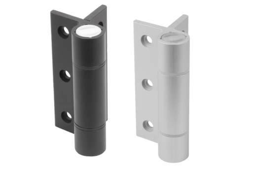 Spring hinges aluminum profile, 3.8 Nm, spring open