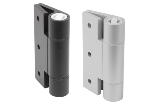 Spring hinges aluminum profile, 3.8 Nm, spring closed