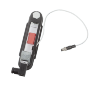 Oil level gauge with electric oil level and temperature monitoring