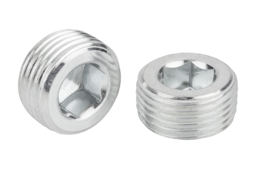 Screw plugs with hexagon socket with tapered thread DIN 906