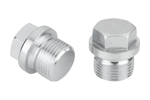 Hexagon head screw plugs with collar DIN 910