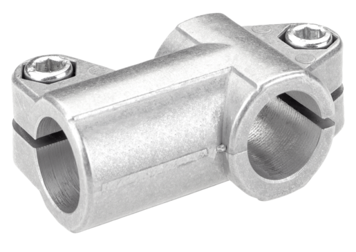 Tube clamps T-angle aluminum, inch
