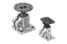 Tube clamps base, aluminum with ball joint