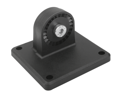 Tube clamps swivel base sunken teeth, plastic