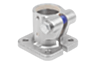 KIPP Linear actuator connector clamps, stainless steel, base