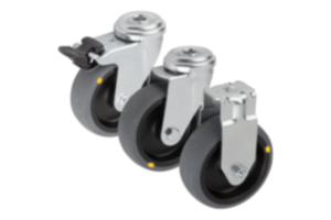 Swivel and fixed castors standard versionSwivel and fixed castors electrically conductive, standard version