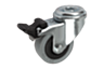 Swivel casters with stop fix