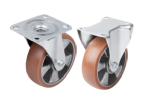 Swivel and fixed castors medium-duty version