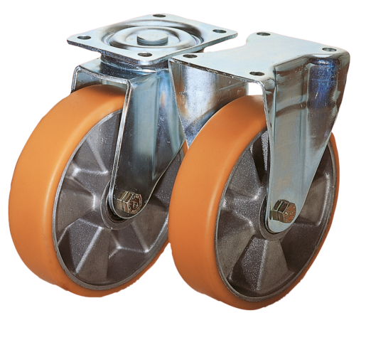 Swivel and fixed casters medium-duty version