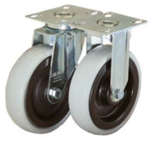 Swivel and fixed castors heavy-duty version