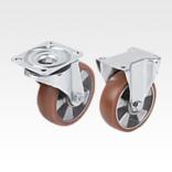 Swivel and fixed casters steel plate, heavy-duty version