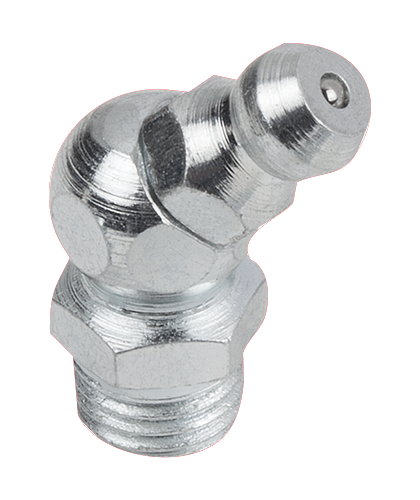 Grease nipples conical head DIN 71412, style B, 45°, hexagonal