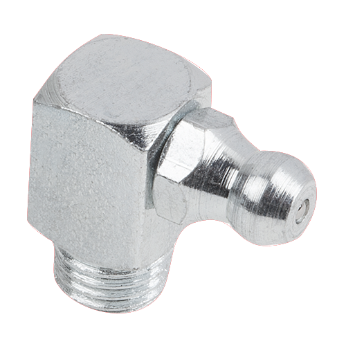 Grease nipples conical head DIN 71412, Form E, 90°, square