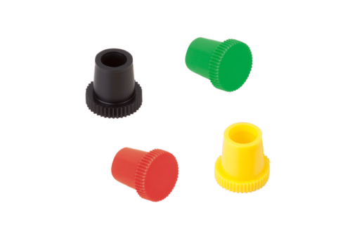 Grease nipple caps for conical head grease nipples, Form A, without tab