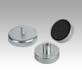 Magnets shallow pot with thread  hard ferrite